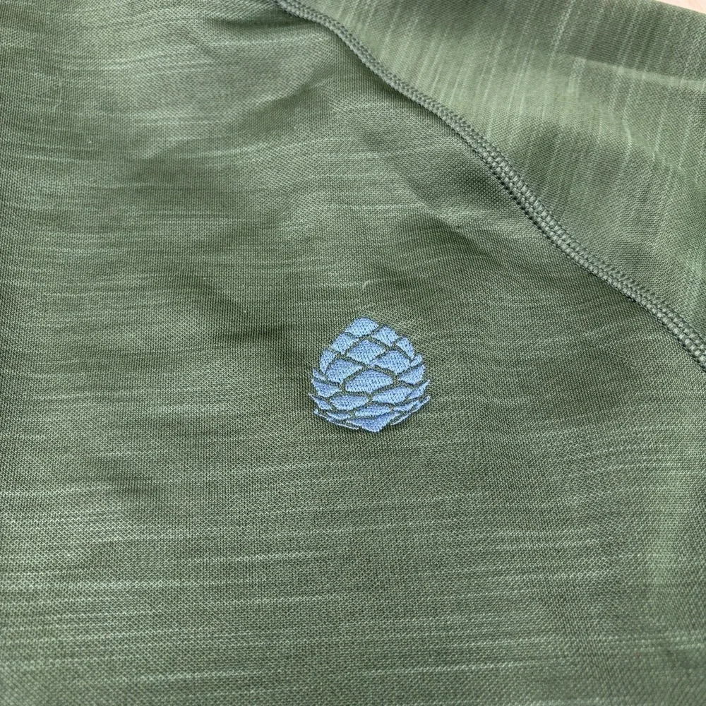 Stio Men's Gannett Peak Fleece 1/2 Zip Pullover Sweater Green Size Small Stretch - Picture 13 of 16
